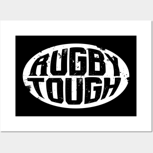 Rugby Tough Ball Design Posters and Art